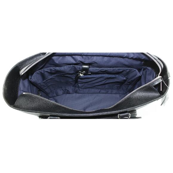 Tumi Women's Black Textured Coated Canvas Shoulder Strap Tote Bag One Size - Picture 4 of 5